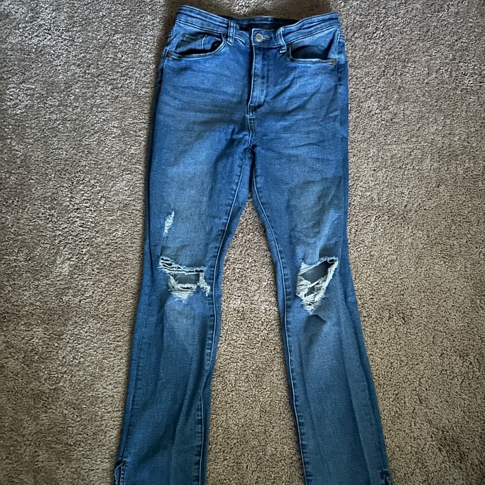 Blank NYC [The Lexington] Slim Straight Leg with Slit Jeans